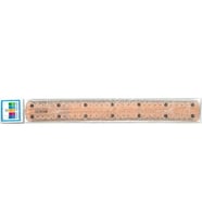 SÜDOR FR-01 FLEXİ CETVEL ŞEFFAF RENKLİ 30cm - TEKLİ