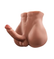 OdinsShop 2 İşlevli Gerçekçi Ölçülerde Realistik İleri Geri Hareketli 18 cm Penisli Anal Girişli Erkek Vücut