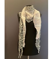 LEOPAR DESENLİ TASARIM KADIN FULAR ŞAL 150X45 CM