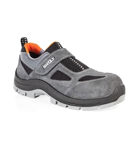 Swolx Suet Deri-S1 Unisex İş Güvenliği Ayakkabısı CLASS-XC-12 Gri