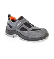 Swolx Suet Deri-S1 Unisex İş Güvenliği Ayakkabısı CLASS-XC-12 Gri
