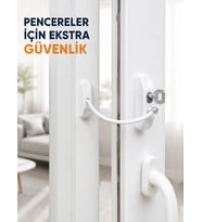 Anahtarlı Pencere Güvenlik Aparatı Esnek Kablolu Pencere Açılma Sınırlayıcı Kilit
