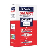 Sorvagen Smart Sitikolin DHA Omega 3 ve B12 30 Kapsül