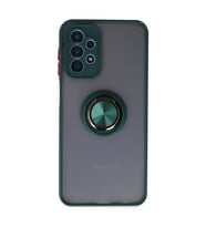 Samsung Galaxy A23 4g Kılıf Montreal Yüzüklü Silikon Kapak - Yeşil
