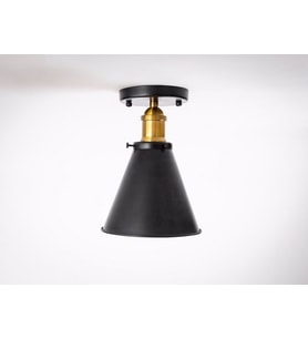 RİOLİGHT RETRO TEKLİ METAL PLOFONYER AVİZE (Siyah)