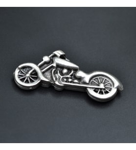Chopper Motor Kolye Ucu - Antik Gümüş Kaplama - Kod:155