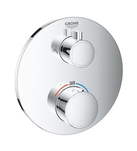 Grohtherm Ankastre Banyo Bataryası Termostatik Yuvarlak(Sıvaaltı Hariç)