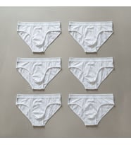 Erkek 6'lı Paket Beyaz Renk Slip BB2787