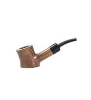 Mini 9 mm Kahverengi Sandalwood Eğimli Sap Ahşap Pipo, Şık ve Zarif Tasarım