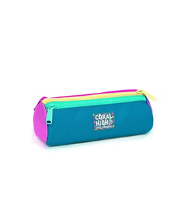 CORAL HIGH 22059 KIDS PEMBE PASTEL RENKLİ ÜÇ BÖLMELİ KALEM ÇANTASI