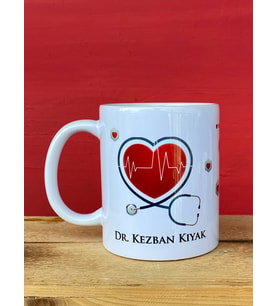 Doktorlara Özel Kupa, İsme Özel Kupa, Porselen Kupa, 14 Mart Hediyesi