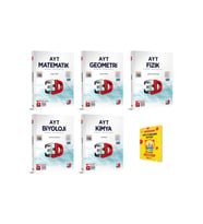 AYT Matematik Geometri Fizik Kimya ve Biyoloji Soru Bankası 5li Sayısal Set
