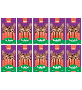 Kiwi  Yammies Ton Balıklı Deniz Taraklı Sıvı Kedi Ödül Maması*10 Paket