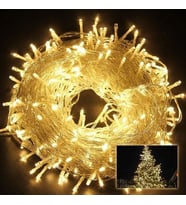  10 Metre Fişli  Şeffaf Kablolu Günışığı 100 Ledli Peri Led Animasyonlu 