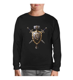 World of Warcraft - Human Siyah Çocuk Sweatshirt