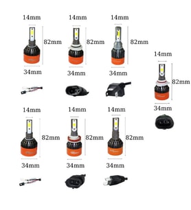 Space 12V 8000LM Beyaz H9006 Led Far Ampulü (48W)