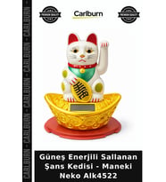 Özel Üretim Dekoratif Hediyelik Güneş Enerjili Sallanan Şans Kedisi - Maneki Neko Alk4522