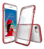 Ringke Frame iPhone 7 ile Uyumlu Çerçeveli Bumper Kılıf Blaze Red