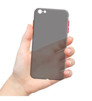 Apple iPhone 7 / 8 Uyumlu Ultra İnce Zar Telefon Kılıfı (Siyah)