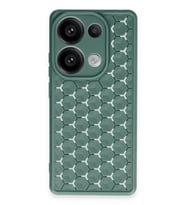 Durukar® Redmi Note 13 Pro 4G Kılıf Petek Silikon Kapak - Koyu Yeşil