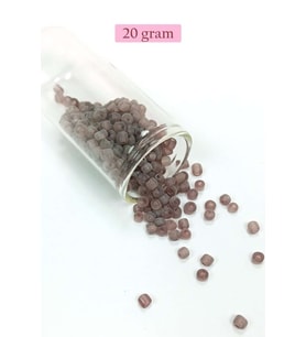 Dökme Cam Kum Boncuk Büyük Boy (6/0) 4 mm - 20 Gram - Şeffaf Gri - BNC105
