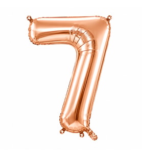 7 Rakam Folyo Balon Rose Gold Rengi (76 cm)