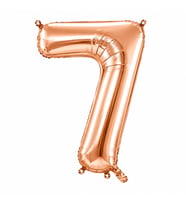 7 Rakam Folyo Balon Rose Gold Rengi (76 cm)