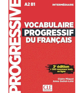 Vocabulaire progressif du français A2B1 - Livre + Corriges + Downloadable CD