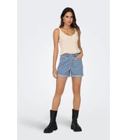 Only ONLVEGA HW Mom Denim Kadın Şort Yüksek Bel
