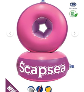 Scapsea İçi Sünger Dolgulu Yüzme Kolluk  Pompa, Taşıma Çantası ve Tamir Kiti Dahil  10-40 Kg Taşıma Kapasiteli (Pembe)