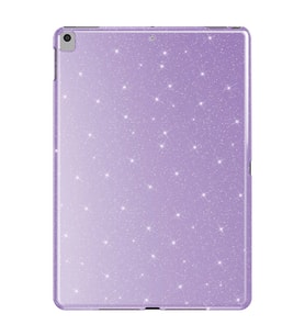 Lexroo iPad 10.2 2021 (9.Nesil) Simli Parlak Görünümlü Tablet Koton Kılıf - Lila