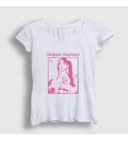 Presmono Kadın Beyaz K 12 Poster Melanie Martinez T-Shirt 469893tt