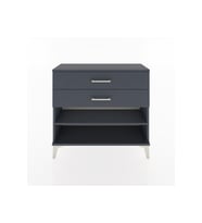 Arges Şifonyer Tek Raflı 2 Çekmeceli 88x30x80 Antrasit-Antrasit