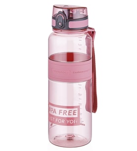 Uzspace Tritan Su Matarası 1000ml 1 Litre Büyük Boy Yenilenen Renkler (Pudra)