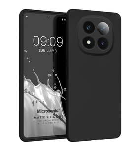 Microsonic Matte Silicone Xiaomi Redmi Note 14 Pro Plus Kılıf Siyah