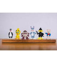 Sevimli Kahramanlar 6lı Oyuncak Seti Bugs Bunny Tazmanya Canavarı Tweety Sylvester D. Duck Porky Pig