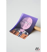 One Punch Man Saitama Poster, Çerçevesiz Yüksek Kalite Duvar Afişi - Anime Severlere