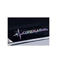 Corolla Yan Cam Sticker Oto Kapı 20 Cm X 7 Cm Hologram c94