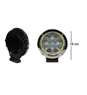 Offroad Sis Lambası 12 Ledli 60W-12-24V Nikel-Angel Takım