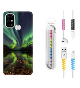 Casper E30 F20 X20 Kılıf Kablo Koruma Spiral Silikon Kuzey Işıkları 1327
