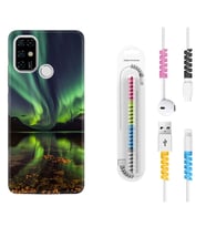 Casper E30 F20 X20 Kılıf Kablo Koruma Spiral Silikon Kuzey Işıkları 1327