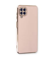 Samsung Galaxy A22 Kılıf Volet Silikon - Pembe