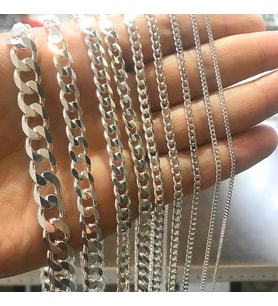 GÜMÜŞ GURMET İTALYAN 6 MM ERKEK ZİNCİR KOLYE
