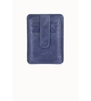 Guard Crazy Lacivert Hakiki Deri Dikey Model Kredi Kartlık // GRD260612WT1472