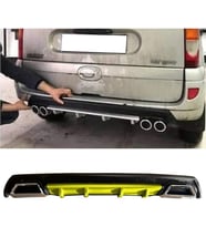 Renault Kangoo Sarı Difüzör Çiftli Kare Egzoz Görünümlü D Tip Difizör