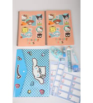 x Dekomus Lisanslı Cinnamoroll & Best Friends 13 Parça Kırtasiye Seti 2 Adet Defter,Uçlu Kalem,Çıtçıt Dosya