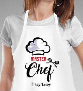 Kişiye Özel Master Chef Temalı Mutfak Önlüğü