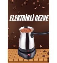Elektrikli Türk Kahvesi Makinesi Elektrikli Cevze Telveli