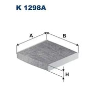 FILTRON K1298A Polen Filtresi (Karbonlu) 80291TF0003 80291TF0941