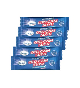 Konsantre Oto Cam Suyu 5 Adet = 20 Lt - Kir, Yağ, Çamur Önleyici